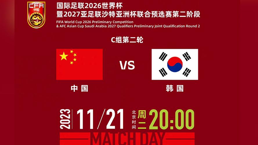中国对韩国足球比赛结果